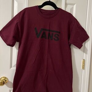 Vans Maroon Crew Neck Tee